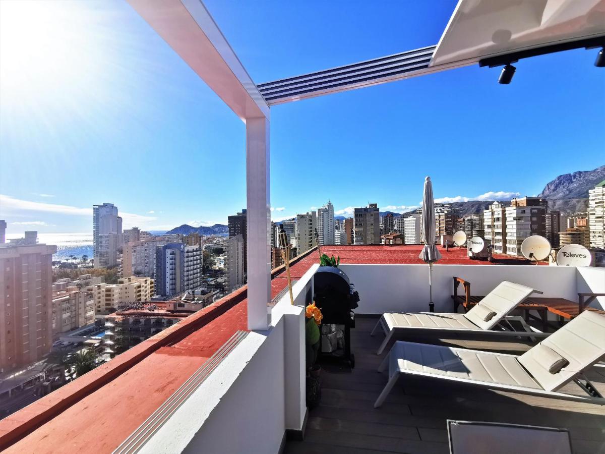 Penthouse Cervantes Sea View Benidorm Dış mekan fotoğraf