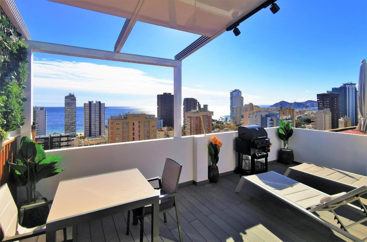 Penthouse Cervantes Sea View Benidorm Dış mekan fotoğraf