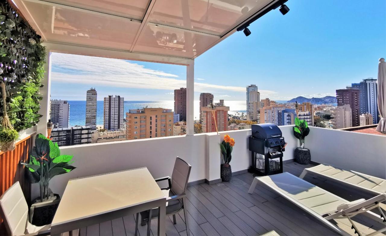 Penthouse Cervantes Sea View Benidorm Dış mekan fotoğraf