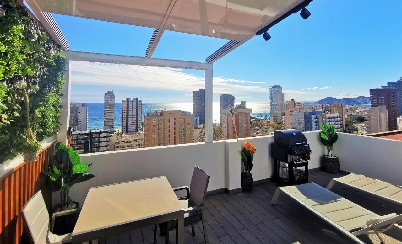 Penthouse Cervantes Sea View Benidorm Dış mekan fotoğraf